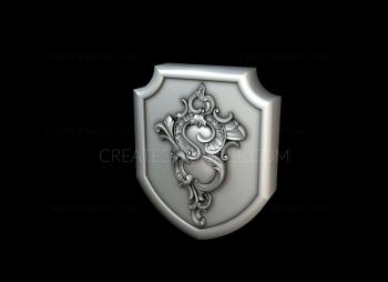 Coat of arms (GR_0277) 3D model for CNC machine