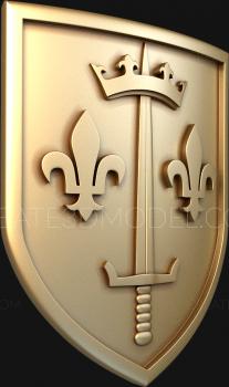 Coat of arms (GR_0279) 3D model for CNC machine