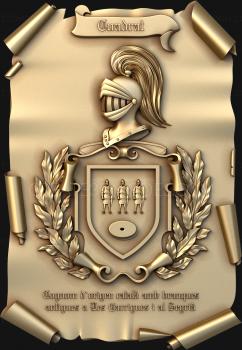 Coat of arms (GR_0283) 3D model for CNC machine