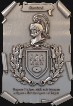 Coat of arms (GR_0283) 3D model for CNC machine