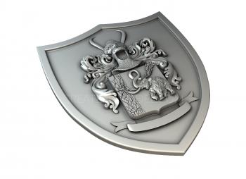 Coat of arms (GR_0295) 3D model for CNC machine