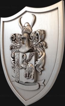 Coat of arms (GR_0295) 3D model for CNC machine