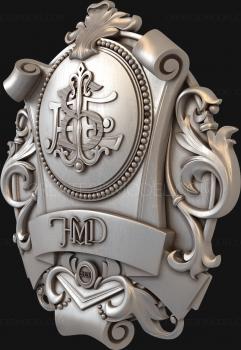 Emblems (GR_0296) 3D model for CNC machine