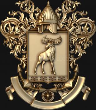 Coat of arms (GR_0311) 3D model for CNC machine