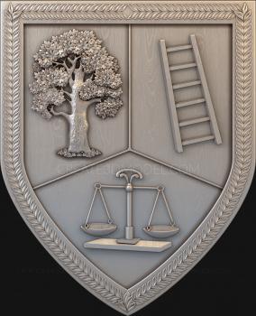 Coat of arms (GR_0342) 3D model for CNC machine