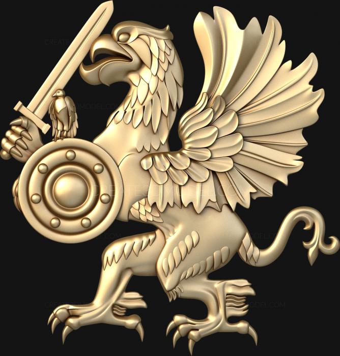 Coat of arms (GR_0357) 3D model for CNC machine