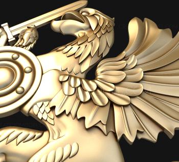 Coat of arms (GR_0357) 3D model for CNC machine