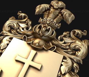Coat of arms (GR_0362) 3D model for CNC machine