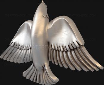 Dove (GL_0002) 3D model for CNC machine