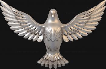 Dove (GL_0005) 3D model for CNC machine