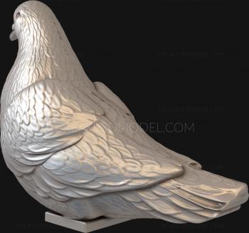 Dove (GL_0014) 3D model for CNC machine