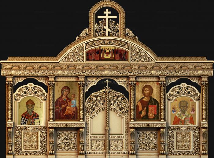 Iconostasis (IKN_0105) 3D model for CNC machine