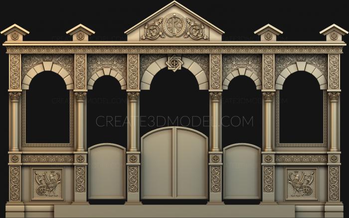 Iconostasis (IKN_0151-110) 3D model for CNC machine