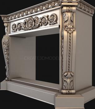 Fireplaces (KM_0001) 3D model for CNC machine