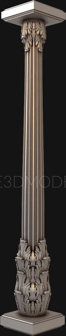 Columns (KL_0006) 3D model for CNC machine