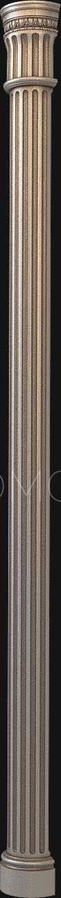 Columns (KL_0007-9) 3D model for CNC machine