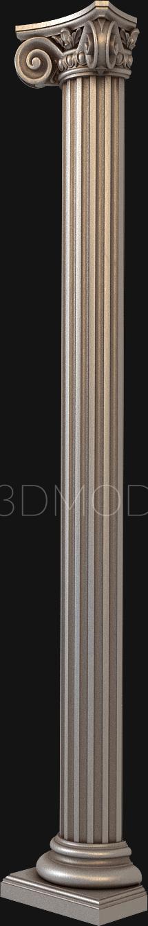 Columns (KL_0011-9) 3D model for CNC machine