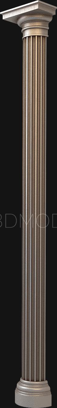 Columns (KL_0025-9) 3D model for CNC machine