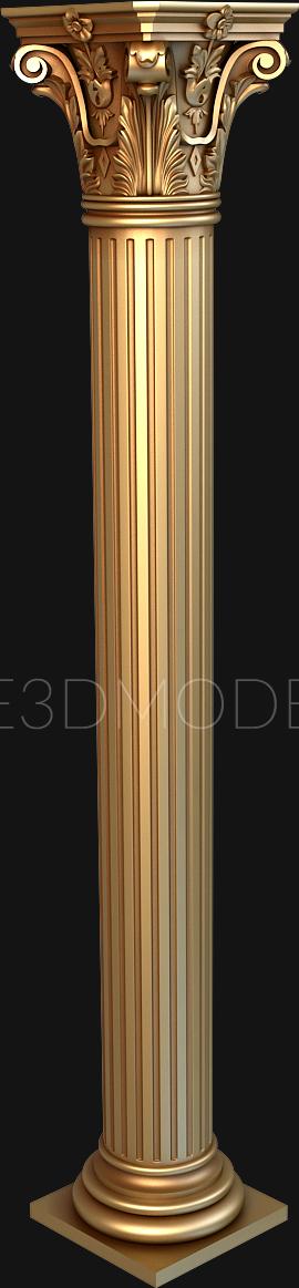 Columns (KL_0030) 3D model for CNC machine