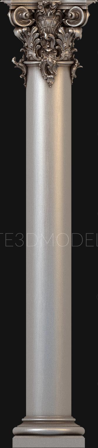 Columns (KL_0031-9) 3D model for CNC machine