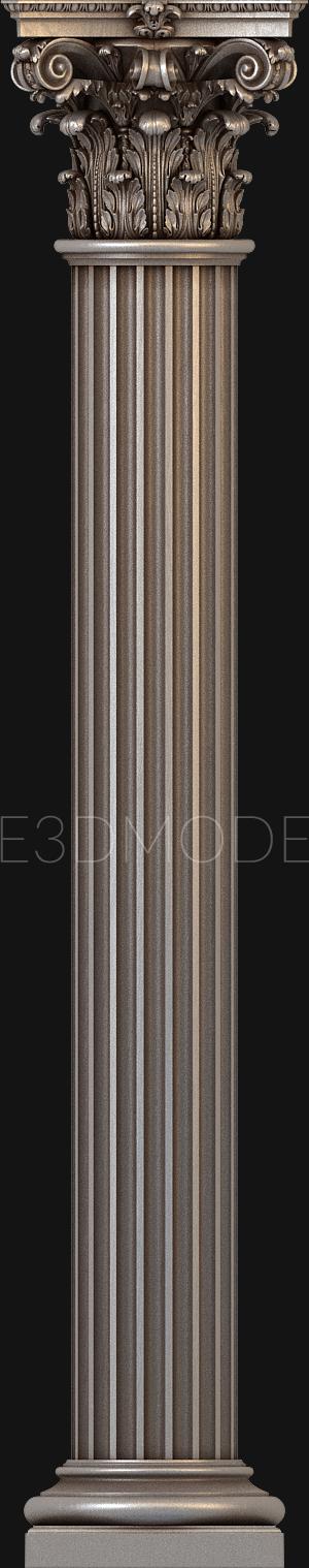 Columns (KL_0037-9) 3D model for CNC machine