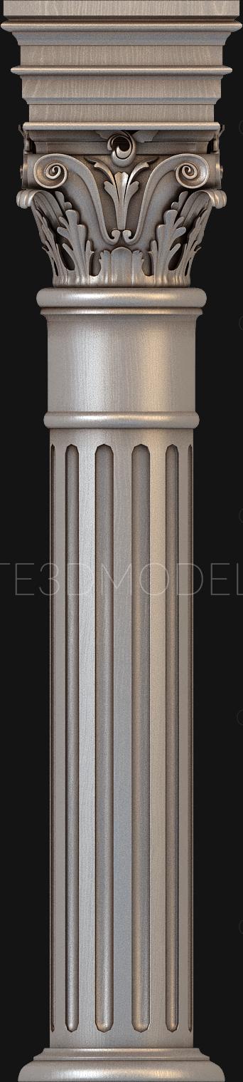 نموذج ثلاثي الأبعاد لآلة CNC الأعمدة 