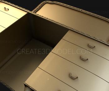 Chests of drawers (KMD_0005) 3D model for CNC machine
