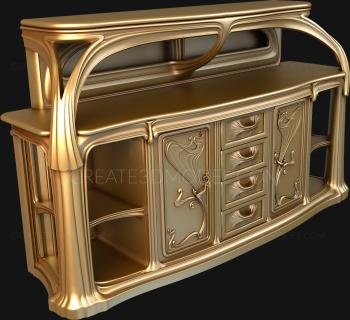 Chests of drawers (KMD_0036) 3D model for CNC machine