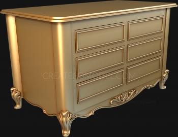 Chests of drawers (KMD_0051) 3D model for CNC machine