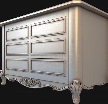 Chests of drawers (KMD_0051) 3D model for CNC machine