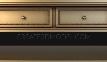 Chests of drawers (KMD_0053) 3D model for CNC machine