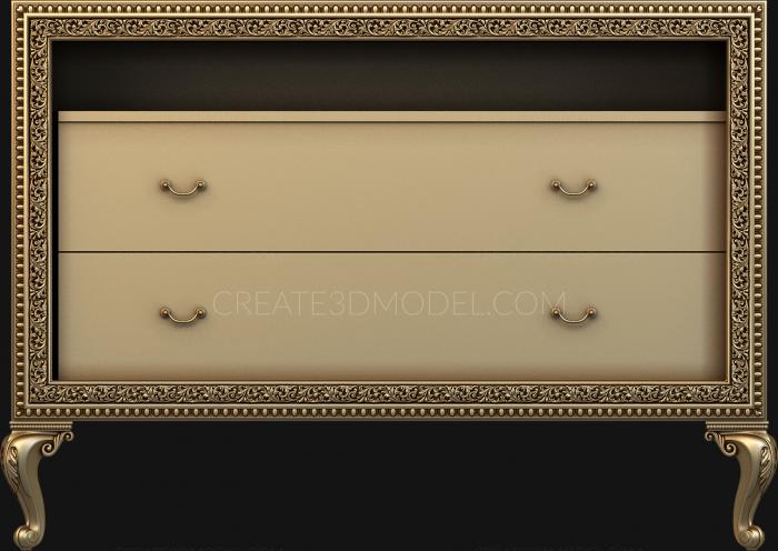 Chests of drawers (KMD_0054) 3D model for CNC machine