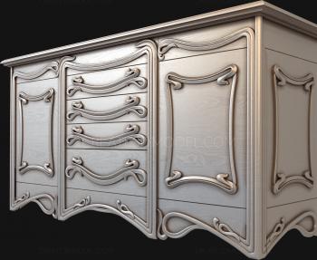 Chests of drawers (KMD_0106) 3D model for CNC machine