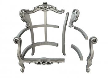 Armchairs (KRL_0137) 3D model for CNC machine