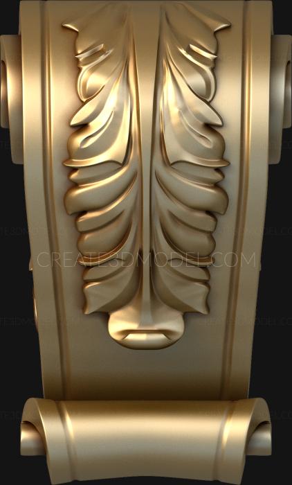 Corbels (KR_0043-2) 3D model for CNC machine