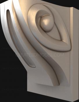 Corbels (KR_0098) 3D model for CNC machine