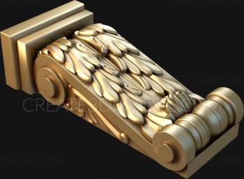 Corbels (KR_0113) 3D model for CNC machine