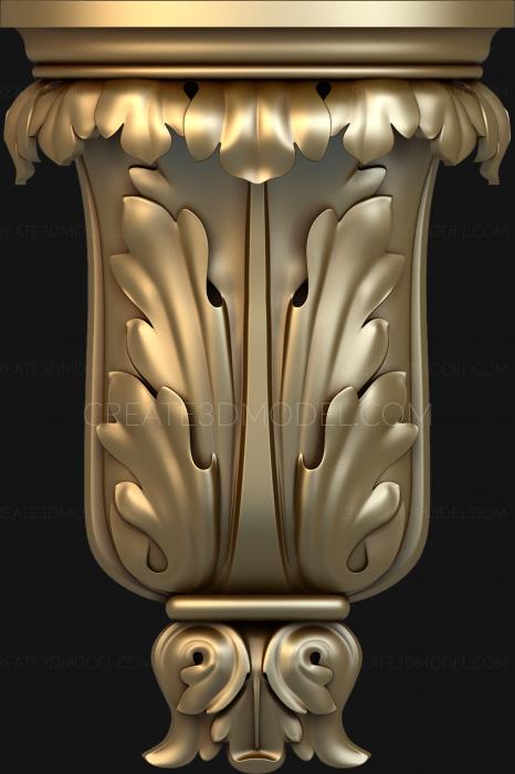 Corbels (KR_0201) 3D model for CNC machine