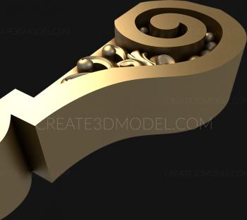 Corbels (KR_0256) 3D model for CNC machine