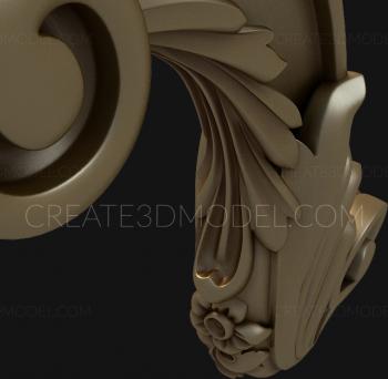 Corbels (KR_0298) 3D model for CNC machine