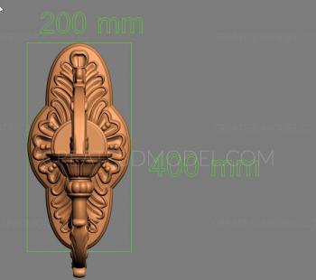 Corbels (KR_0489) 3D model for CNC machine