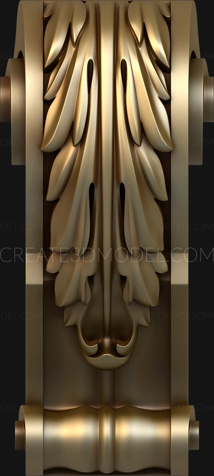 Corbels (KR_0523) 3D model for CNC machine