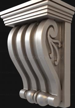 Corbels (KR_0601) 3D model for CNC machine