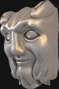 Mask (MS_0019) 3D model for CNC machine