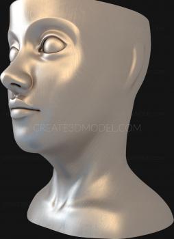 Mask (MS_0069) 3D model for CNC machine