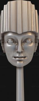 Mask (MS_0109) 3D model for CNC machine