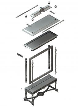 Church furniture (MBC_0010) 3D model for CNC machine