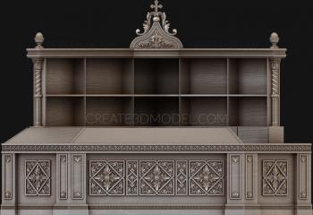 Church furniture (MBC_0018) 3D model for CNC machine