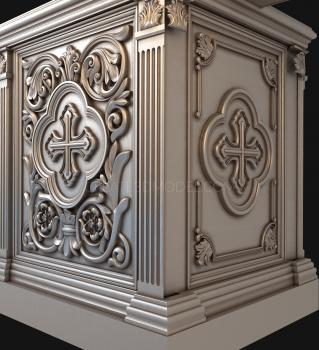 Church furniture (MBC_0030) 3D model for CNC machine