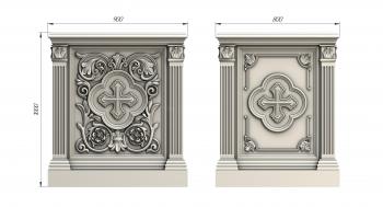 Church furniture (MBC_0030) 3D model for CNC machine